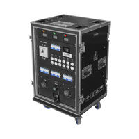 Centro de carga movil para instalaciones temporales con conexión TIPO socapex a 110v Y 220V | RACK 16U