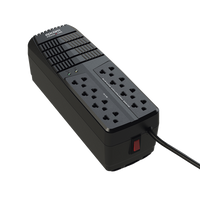 Regulador de Voltaje 1000 VA-500 W /  4 Contactos con AVR / 4 Contactos con Supresor de Picos / Protección RJ11