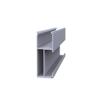 Riel 5 para montaje de módulos fotovoltaicos de aluminio anodizado de 2700mm.