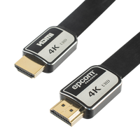 Cable HDMI de 3 Metros (9.84 Pies) | Alta Definición | Versión 2.0 | Alta Velocidad 18Gbps | 4K@60Hz | Conectores Chapados en Oro | Tipo Plano