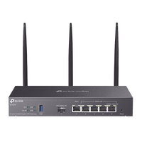 Router Omada VPN / SDN Multi-WAN Gigabit / 1 Puerto WAN SFP Gigabit / 1 Puerto WAN RJ45 Gigabit / 2 Puertos LAN RJ45 Gigabit / 2 Puertos Configurables LAN/WAN / 150,000 Sesiones Concurrentes / Administración Centralizada Omada o Stand-Alone