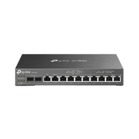Router Omada VPN / SDN Multi-WAN 1G / Switch con PoE y Controlador  / 2 puerto WAN/LAN SFP 1G / 1 Puerto RJ45 WAN / 1 Puerto WAN/LAN RJ45 / 8 Puertos PoE+ LAN RJ45 /  24,980 Sesiones Concurrentes