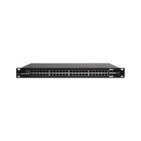Switch EdgeMAX Administrable de 48 Puertos Gigabit con PoE+/PoE Pasivo 24V + 2 Puertos SFP + 2 Puertos SFP+, 500 W
