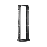 Rack Abierto Sísmico de 2 Postes Estándar de 19 in / 45U / 2.19 m (7.2 ft) de Altura / Capacidad 2,500 lb (1,134 kg) / Acero Calibre 10 (3.4 mm) / Certificación NEBS Zona 4 y OSHPD / Negro RAL 9005