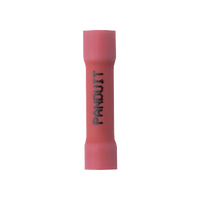 Conector de Empalme a Tope, Para Cables de 22 a 18 AWG, De Vinilo Aislado, Color Rojo, Paquete de 50 Piezas
