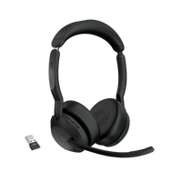 Diadema / Auricular Jabra Evolve2 55 Stereo / Bluetooth 5.2 + USB-A / Cancelación Activa de Ruido / 18h Batería (25599-999-999)