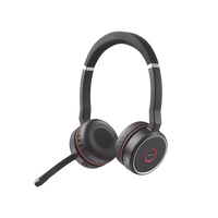 Diadema / Auricular Jabra Evolve 75 SE Stereo / Bluetooth + USB-A / Cancelación Activa de Ruido / Compatible UC (7599-848-109)