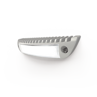 Luz de cortesía con bisel color blanco ideal para ambulancias y vehículos de rescate