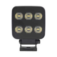Luz de Trabajo Ultra brillante Cuadrada, 6 LED, 6552 Lúmenes, 12-24 Vcd
