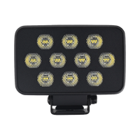 Luz de Trabajo Ultra brillante Cuadrada, 10 LED, 8937 Lúmenes, 12-24 Vcd