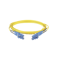 Jumper de Fibra Optica Monomodo 9/125 OS2, LC-LC Duplex, OFNR (Riser), Color Amarillo, 7 Metros (22.97 Pies)