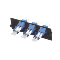 Placa Acopladora de Fibra Óptica FAP, con 6 Conectores LC Duplex (12 Fibras), para Fibra Monomodo OS1/OS2, Color Azul