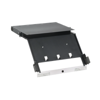 Panel de Distribución de Fibra Óptica, Acepta 4 Placas FAP o FMP, Bandeja Deslizable e Inclinable Hacia Abajo, Hasta 96 Fibras, Color Negro, 1UR