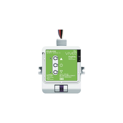 Control de luminaria inalámbrico PowPak para balastros y drivers LED de 0-10 V, 120-277 V, hasta 3 drivers, compatible con sensor de luminaria, controles Pico y sistema Vive