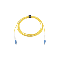 Jumper de Fibra Óptica Monomodo (OS2), XGLO, Riser, LC/UPC-LC/UPC Simplex, ONFR, Color Amarillo, 3 Metros (9.84 Pies)