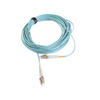 Jumper de Fibra Óptica Multimodo 50/125 XGLO OM3, LC-LC Duplex, OFNR, Color Aqua, 10 Metros (32.81 Pies)