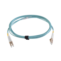 Jumper de Fibra Óptica Multimodo 50/125 XGLO OM4, LC-LC Duplex, OFNR, Color Aqua, 3 Metros (9.84 Pies)