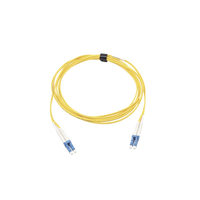 Jumper de Fibra Óptica Monomodo (OS2), XGLO, Riser, LC/UPC-LC/UPC Duplex, OFNR, Color Amarillo, 10 Metros (32.81 Pies)