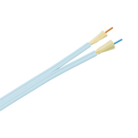 Cable de Fibra Óptica de 2 Hilos, Multimodo OM3 50/125 Optimizada, Interior, Tight Buffer 900um, No Conductiva (Dieléctrica), OFNP (Plenum), Precio Por Metro