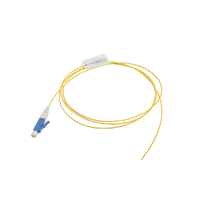 Pigtail de Fibra Óptica LC/UPC Simplex, Monomodo OS1/OS2 XGLO, OFNR, Color Amarillo, 1 Metro (3.28 Pies)