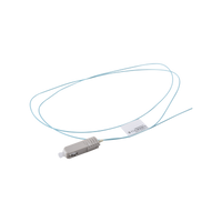 Pigtail de Fibra Óptica SC Simplex, Multimodo OM3 XGLO 50/125, OFNR, Color Aqua, 1 Metro (3.28 Pies)