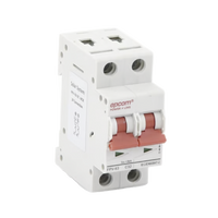 Protección Térmica/ Interruptor 2P, 32A,  Corriente Directa  800 Vcc para Aplicación Fotovoltaica Montaje Riel DIN