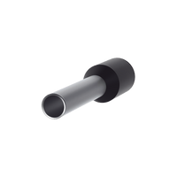 Ferrule Aislado PAN-TERM para Cable 16 AWG, Largo 16.5mm, DIN Color Negro. Paquete 500 Piezas