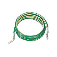Jumper para Aterrizar Equipos, 6 AWG, con Terminal Doblada a 45 Grados (LCC6-14JAWH-L) Para Conexión a Tierra y Terminal Recta (LCC6 - 14JAW-L) Para Equipos , 2.4 m de Largo