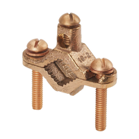 Abrazadera de Bronce para Tierra Física para Conductor 2 AWG, 1 Pieza