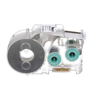 Casete de Etiquetas de Poliolefina de Cinta Continua, Tubo Termocontráctil, 8.6 mm de Ancho, 2.4 Metros (7.87 Pies) de Largo, Para Cables de 1.5 a 4.8 mm (18-12 AWG) de Diámetro, Color Blanco
