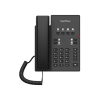 Teléfono IP para Hotelería, profesional con 8 teclas programables para servicio rápido, plantilla personalizable con PoE