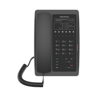 Teléfono IP WiFi para Hotelería, profesional con 6 teclas programables para servicio rápido (Hotline), plantilla personalizable con PoE