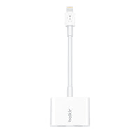 Adaptador Lightning de audio + carga RockStar de Belkin