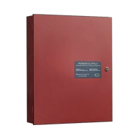 Fuente de poder remota de 6 amperes y 24 Vcc con cargador de batería para paneles de detección de incendio de 12 o 24 V, gabinete rojo