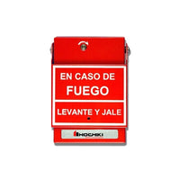 Estación De Jalón Convencional De Doble Acción, Color Rojo, Texto En Español (0600-01230) Incluye varilla de vidrio