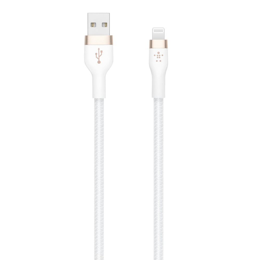 Cable BOOST↑CHARGE PRO Flex USB-A de Belkin con conector Lightning (3 m)