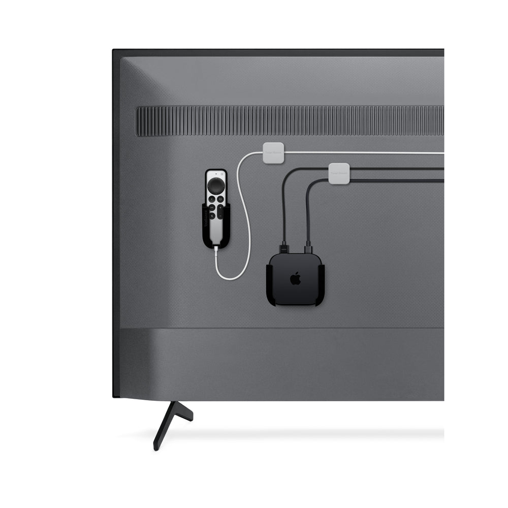 Sistema de montaje TotalMount Pro para Apple TV en televisiones instaladas en la pared