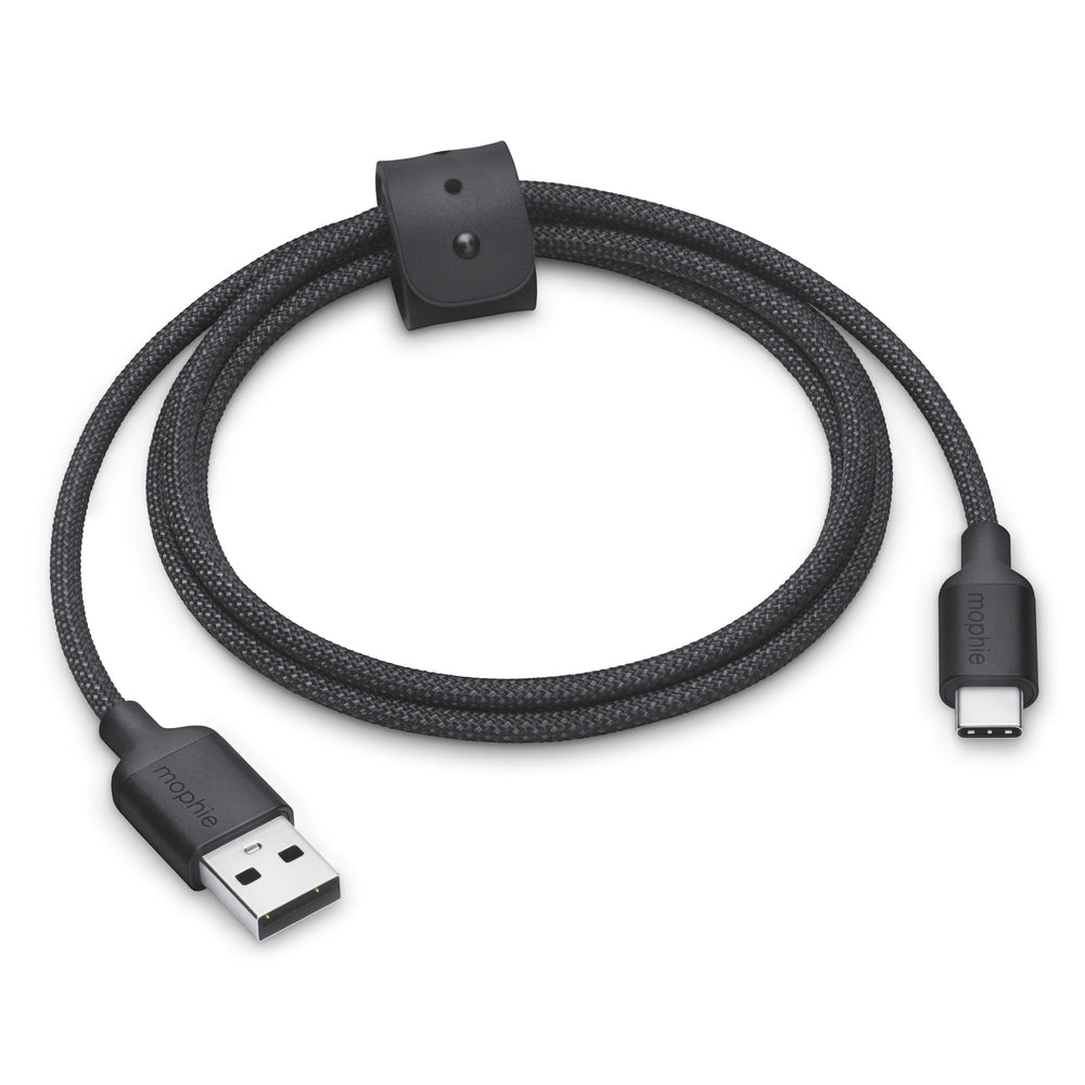 Cable de carga de USB‑A a USB‑C de mophie (1 m) - Negro