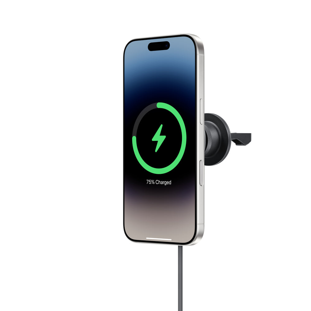 Soporte de carga magnética inalámbrica para rejilla de ventilación de mophie (con MagSafe)