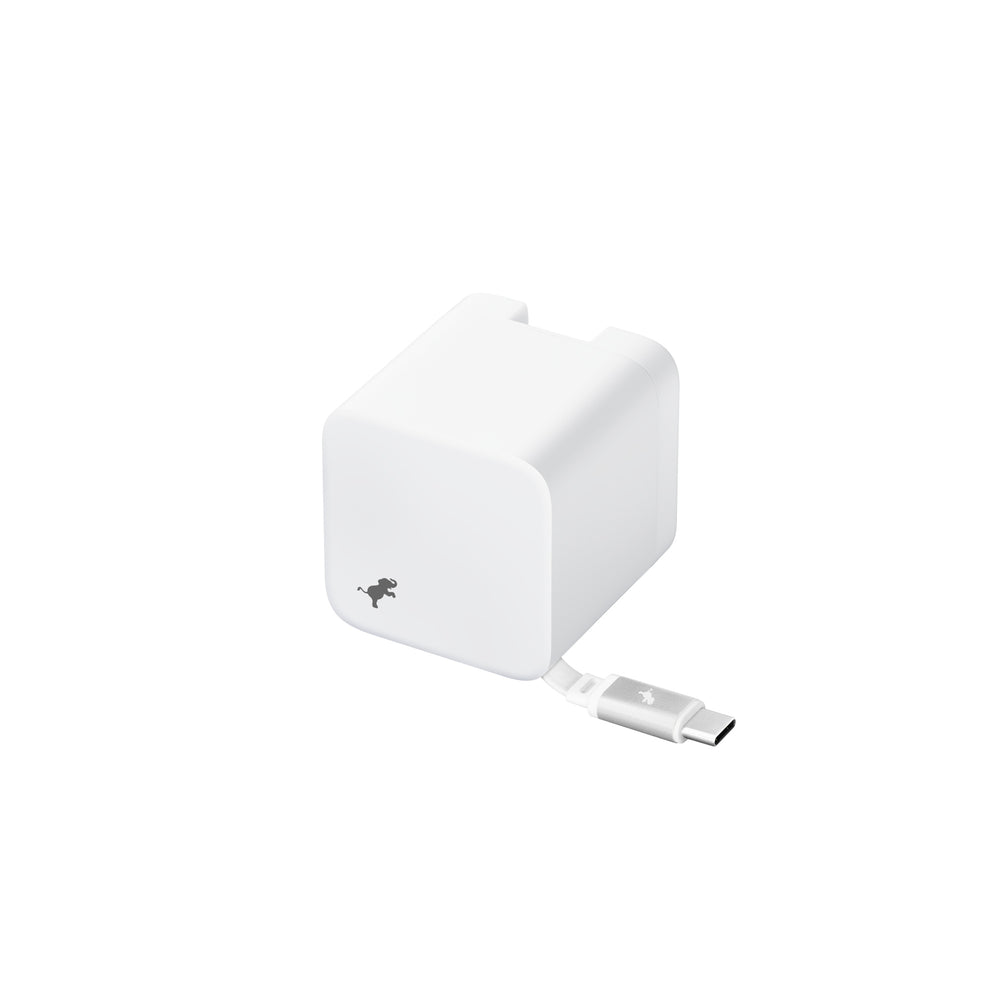 Cargador de pared de 65 W Wally Stretch de Nimble – Blanco