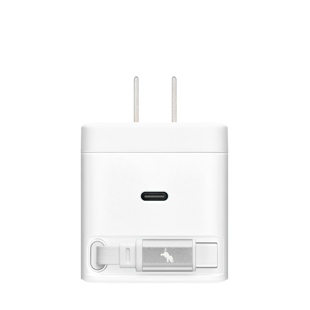 Cargador de pared de 65 W Wally Stretch de Nimble – Blanco