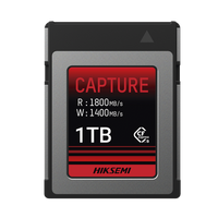 Memoria CFexpress tipo B / Clase 10 de 1 TB  / Especializada para Cámaras de Fotografía y Video  / 1800 MB/s Lectura / 1600 MB/s Escritura