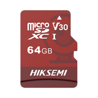Memoria microSD / Clase 10 de 64GB / Especializada Para Videovigilancia (Uso 24/7) / Compatibles con cámaras HIKVISION y Otras Marcas / 95 MB/s Lectura / 40 MB/s Escritura