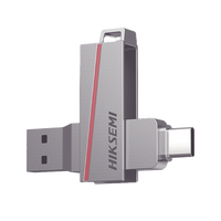 Memoria USB Dual de 128 GB / USB-C y USB-A / Transferencia de Alta Velocidad / Metálica / Compatible con Dispositivos Móviles, Windows, Mac y Linux