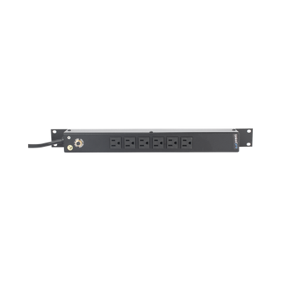 Multicontacto Horizontal (PDU) de 6 Contactos (NEMA 5-15R) Rack 19