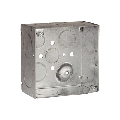 Caja Cuadrada Galvanizada de 4