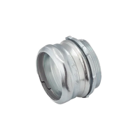 Conector de Compresión de Acero Galvanizado para Pared Delgada de 2".