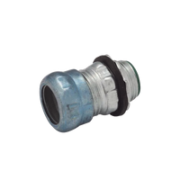 Conector de Compresión Impermeable Aislado de Acero Galvanizado para Pared Delgada de 1 1/2" .