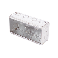 Caja Multigang de 4 Gangs,/ Profundidad de 2-1/2"/ 20 TKO (1/2"- 3/4").
