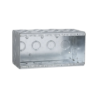 Caja Multigang de 4 Gangs/ Profundidad de 3-1/2 Pulgadas (8.89 cm)/ 24 Entradas de 1/2 - 3/4 Pulgadas (1.27 - 1.91 cm)